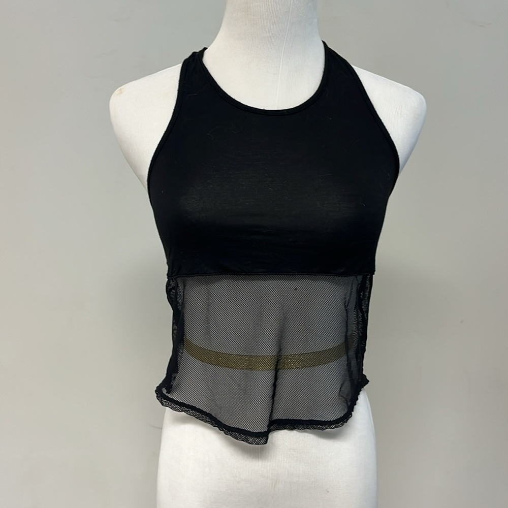 Bloch Black Sleeveless Crop Dance Tank Top